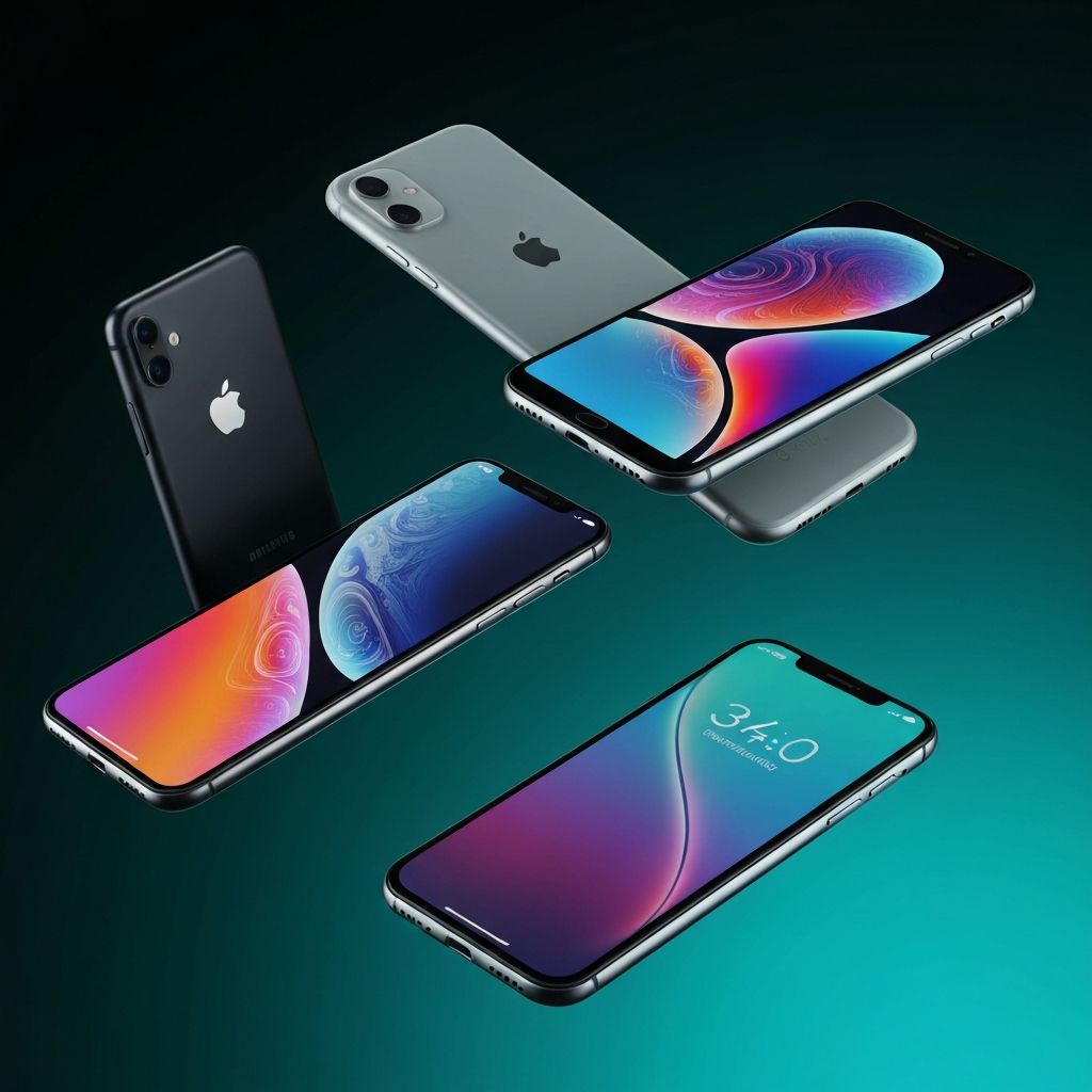 Collection of premium smartphones